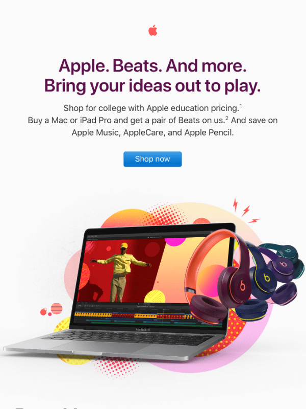Get free Beats with the purchase of a Mac or iPad Pro