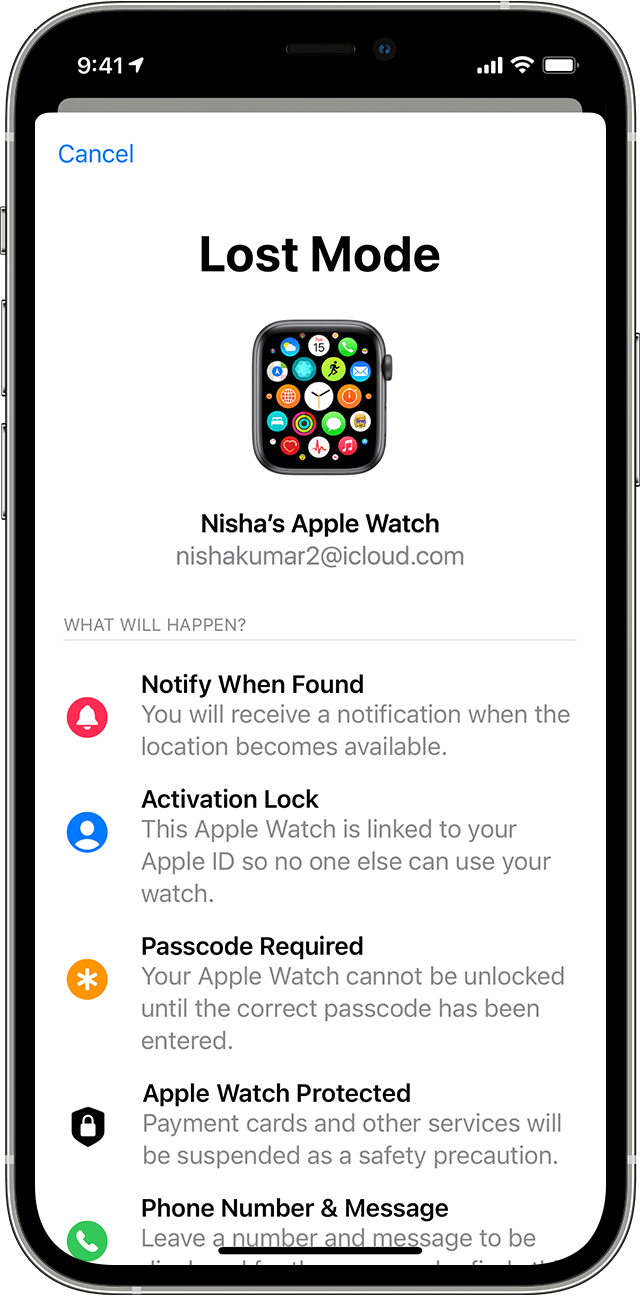 The Apple Watch has no anti-theft system
